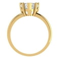 thumbnail image 4 of Solitaire Engagement Ring for Women - 2ct Moissanite in 14K Yellow Gold Promise Ring, 4 of 6