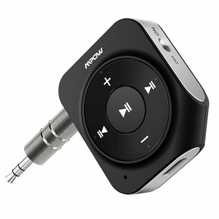 Mpow Bluetooth Car Adapter with 2 Built-in Mics, 15 Hours Hands-Free Talking Bluetooth Receiver, Bluetooth Audio Adapter with Quick Charging, Bluetooth Aux Adapter with Sleep Mode for Power (Best Upper Ar 15 Receiver)