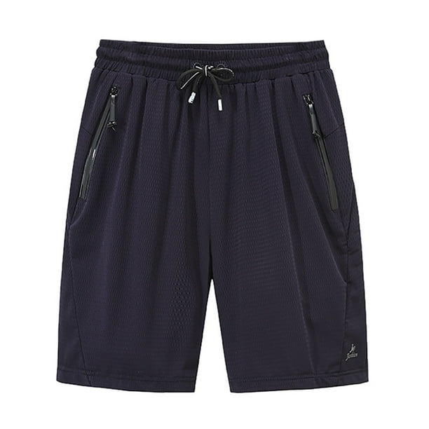 Men's Gym Pants Shorts Basketball Zipper Pocket Sport Shorts Athletic Shorts