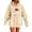 Beige, variant on Oversized Hoodies for Women Plus Size Drawstring Graphic Hoodie Loose Preppy Sweatshirt with Pocket Womens Pullover