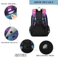 thumbnail image 4 of FORMRS Unisex School Backpack 17" Student Travel Bag with Laptop Compartment, Night Neon Road, 4 of 7