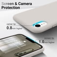 thumbnail image 3 of iPhone XR Phone Case, Silicone Ultra Slim Protective Case with [Soft Anti-Scratch Microfiber Lining] Shockproof Bumper for iPhone XR, 6.1 inch, Stone, 3 of 7