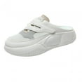 thumbnail image 5 of Women Sandals Lazy White Shoes Half Slippers for Hiking Shorts Spring Summer 35, 5 of 9