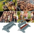 thumbnail image 4 of Fzsteel Portable Folding Barbecue Skewer Mold Tool For Outdoor Grilling Kebabs With Durable Construction, 4 of 8
