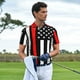 thumbnail image 3 of Fotbe Firefighters USA Flag Camiseta Polo de Golf para Hombre con Estampado – Camisa Deportiva Transpirable con Cuello Abotonado-4X-Large, 3 of 6