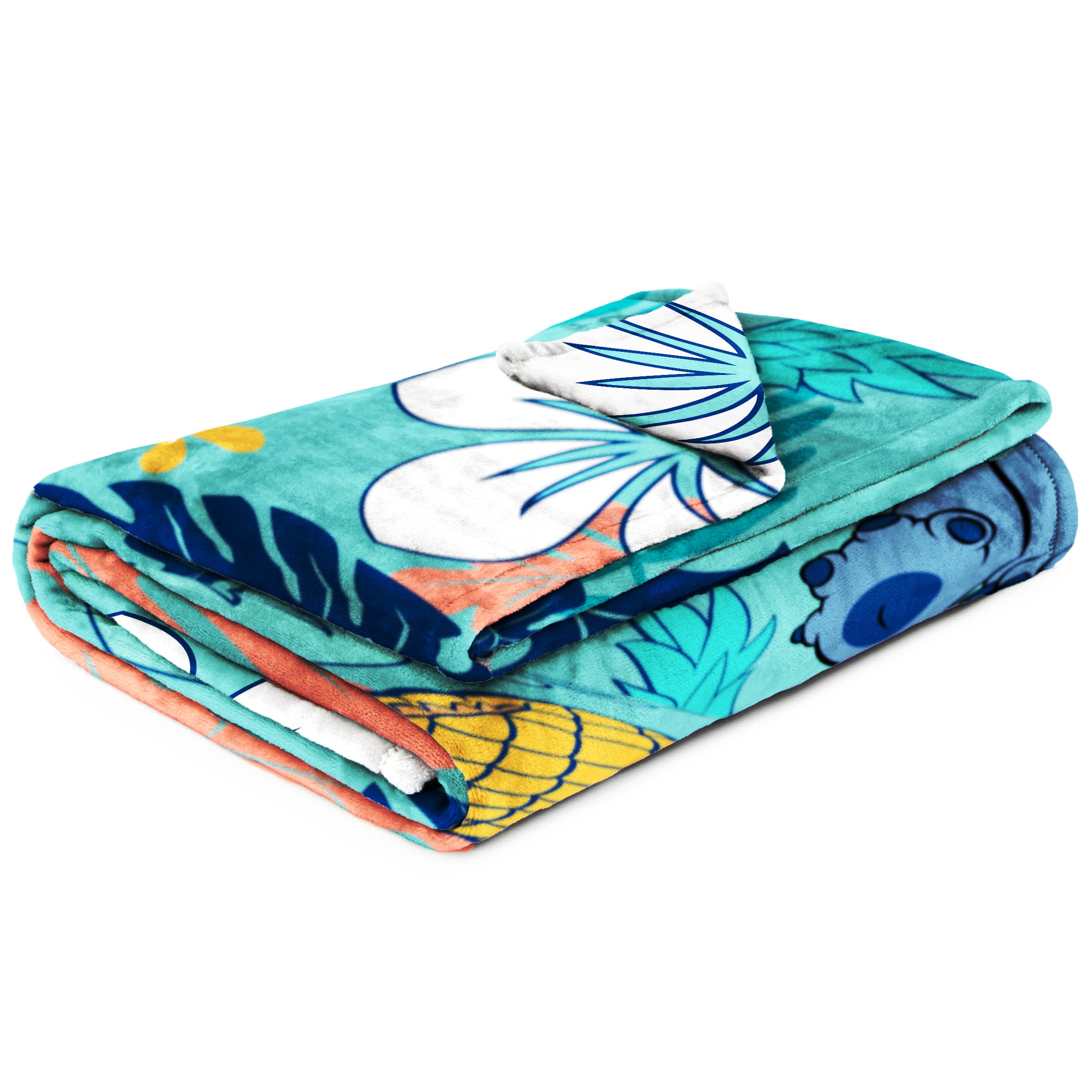 Lilo and Stitch Kids Twin/Full Blanket, 62 x 90, Microfiber, Blue, Disney