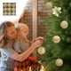thumbnail image 1 of 8CM Flocked Christmas Balls Hanging Balls Glitter Plastic Balls Christmas Tree Ornament Set Of Nine, 1 of 6