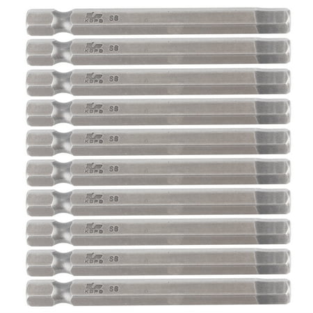 

2024 Big sale 10Pcs Screwdriver Bit Electric 6mm Hex Strong Magnetic Hardened Hardware Hand Tool S1/4 65mm