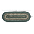 thumbnail image 3 of VHC Brands Pine Grove, Braided Jute Table Runner, Oval, Green, 13x48, 3 of 10