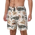 thumbnail image 2 of Haiem Ramadan Whale Mens Swim Trunks with Compression Liner 2 in 1 Swimming Shorts Stretch Swimwear Quick Dry,Board Shorts-Medium, 2 of 9
