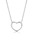 thumbnail image 1 of Alamode 3W1023-16Plus3 Women Rhodium Brass Chain Pendant with AAA Grade CZ in Clear - 16 & 3 in., 1 of 1