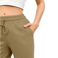 thumbnail image 5 of Wide Leg Sweatpants Womens Vintage Drawstring Elastic Waisted Sweat Pants Fashion Baggy Lounge Pants with Pockets 28" 29" Inseam Light Brown XL, 5 of 7