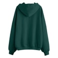 thumbnail image 5 of Stralyhd Women's 2026 Fall Zip Up Y2K Hoodies Casual Long Sleeve Sweatshirts Fall Drawstring Track Jackets with Pockets Dark Green XL, 5 of 6