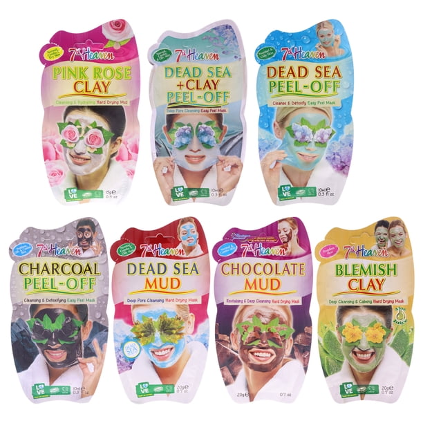 Set de mascarillas para mujer 7th Heaven, 7 piezas, vegetarianas