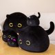 thumbnail image 2 of Cuddly Little Cat Plush Pendant Toy Fluffy Kitten Like Real Simulation Animal Plushie Peluche Pelucia Release Pressure Kids GiftBlack9cm Deng Xun unisex, 2 of 2