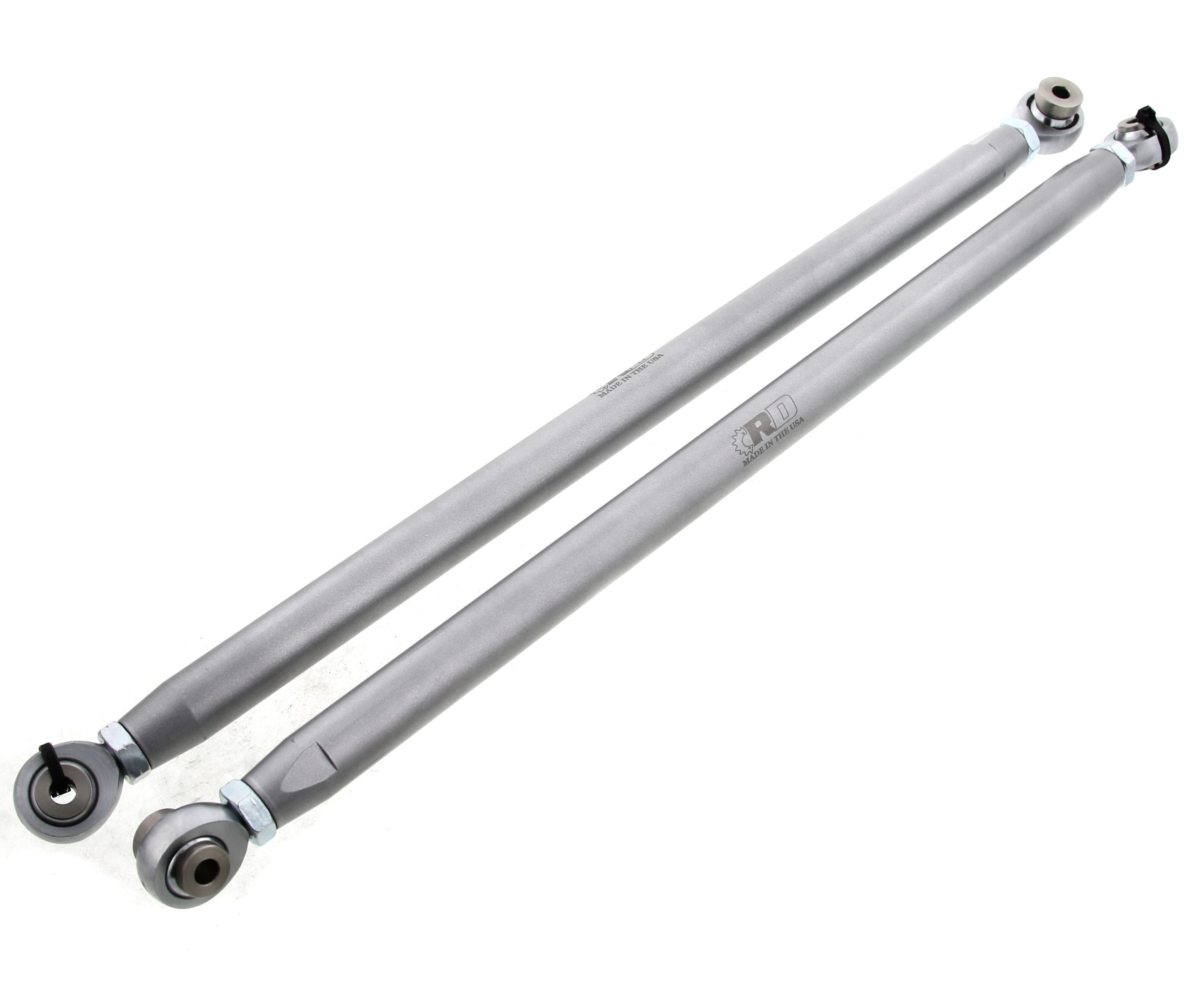 Rear Radius Rods fit Polaris RZR XP 1000 2014-2017 Upper Silver x2 Made in USA by Race-Driven 