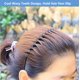 thumbnail image 4 of Banda de metal para el cabello para hombres Diadema Mujeres Bandas para el cabello Hombres Unisex Negro Ondulado Primavera Deportes al aire libre Diademas para hombres Banda para el cabello Acces, 4 of 5