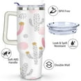 thumbnail image 3 of Cactus 40 Oz Tumbler with Handle Lid and Straw, Stainless Steel Double Walled Vacuum Insulated Cup, Cute Anniversary Wedding Birthday Gifts Tumbler for Women Men Friends Outdoor Indoor, 3 of 7