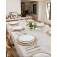 thumbnail image 5 of 100 PCS White Plastic Plates 10.25 Inch Disposable Dinner Plates Premium for Party Wedding Events, 5 of 9