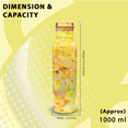thumbnail image 6 of Perilla Home 100% Yellow Floral Printed Copper Bottle With 34 Oz Leak Proof Contains Ayurveda Health Benefits For Drinking Water For Men Women Gym Yoga Travelling Hiking | Indoor | Outdoor | Office |, 6 of 10