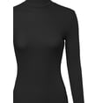 thumbnail image 3 of FashionOutfit Women's Ribbed Turtle Neck Top, 3 of 3