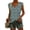Blue Green Flower, variant on Women Cap Sleeve V Neck T-Shirt Loose Fit Casual Summer Tank Top