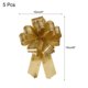 thumbnail image 2 of 5 piezas de lazo grande de 4 pulgadas para envolver regalos metálicos dorados con borde dorado, 2 of 6