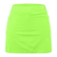 thumbnail image 3 of Spring Savings Trousers For Womens Elasticated Plus Size Slacks Oversized Fake Two Piece Shorts Trendy Safety Skirt Base Pants Tight Trousers Straight Leg Shorts Solid Color Skirt, 3 of 5