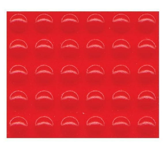 Bump Dots - Small Round Orange-Red 30-pk