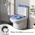 thumbnail image 4 of HELLHERO Coconut Tree Pattern Toilet Lid Cover for Adjustable Polyester Fabric Fits All Toilet Shapes Washable and Reusable Washable Elastic Bottom Easy, 4 of 8