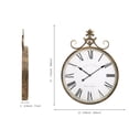 thumbnail image 2 of SHYFOY Antique Gold Wall Clock Ornate Baroque Metal Clock Retro Round Clock for Home Decor, 2 of 7
