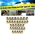 thumbnail image 1 of 35x Brake Line Fitting Nuts Kit For Inverted Flares On 3/16 & 1/4 Tube Tubing, 1 of 12