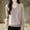 Khaki, variant on Women's Sweater Wool Blend - Basic Slim Fall Winter Knitted Pullover Long Sleeve