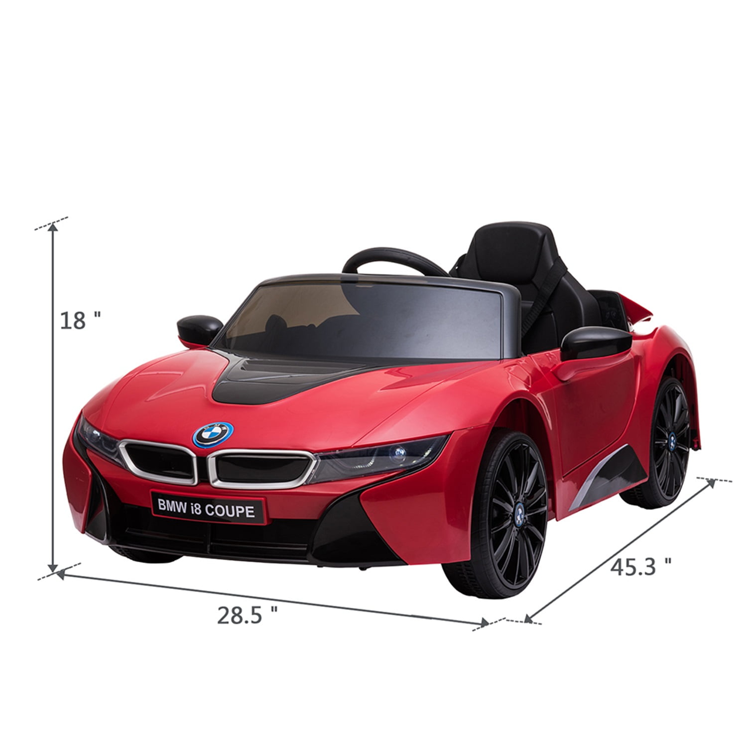 CIPACHO Officially Licensed 12V Electric Kids Ride-On Car Toy with Remote Control Music Horn Lights Suspension Wheels, Red CIPACHO Officially Licensed 12V Electric Kids Ride-On Car Toy with Remote Control Music Horn Lights Suspension Wheels, Red