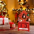 thumbnail image 2 of Wooden Christmas Calendar Christmas Decorations Desk Calendars Digital Calendar Desktop Calendar Decorations For Shelves Decor For Table Christmas Party Accessory Xmas Decor, 2 of 8