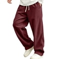 thumbnail image 5 of Maean Men's Corduroy Pants Wide Leg Loose Elastic Waist Casual Sweatpants Fall Winter Pant with Pockets, 5 of 6