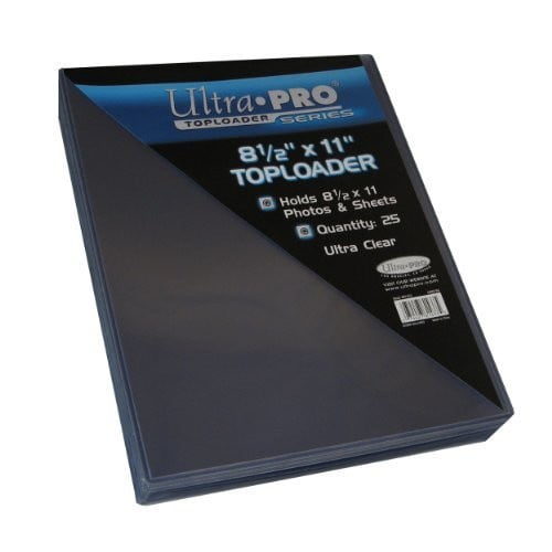 5 Ultra Pro 8.5"x11" TOPLOADERS NEW Rigid Sleeves Photos Documents 8-1/2 x 11 