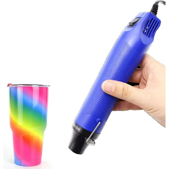 HIBIBUD 2026 New Heat Pen, Mini Heat Gun, Portable Handheld Blue Heat Gun for Crafts Embossing, Shrink Wrapping, Drying Paint, Clay, Rubber Stamp Heat Tools, Dryer Craft Heat Tool for Cup Turner