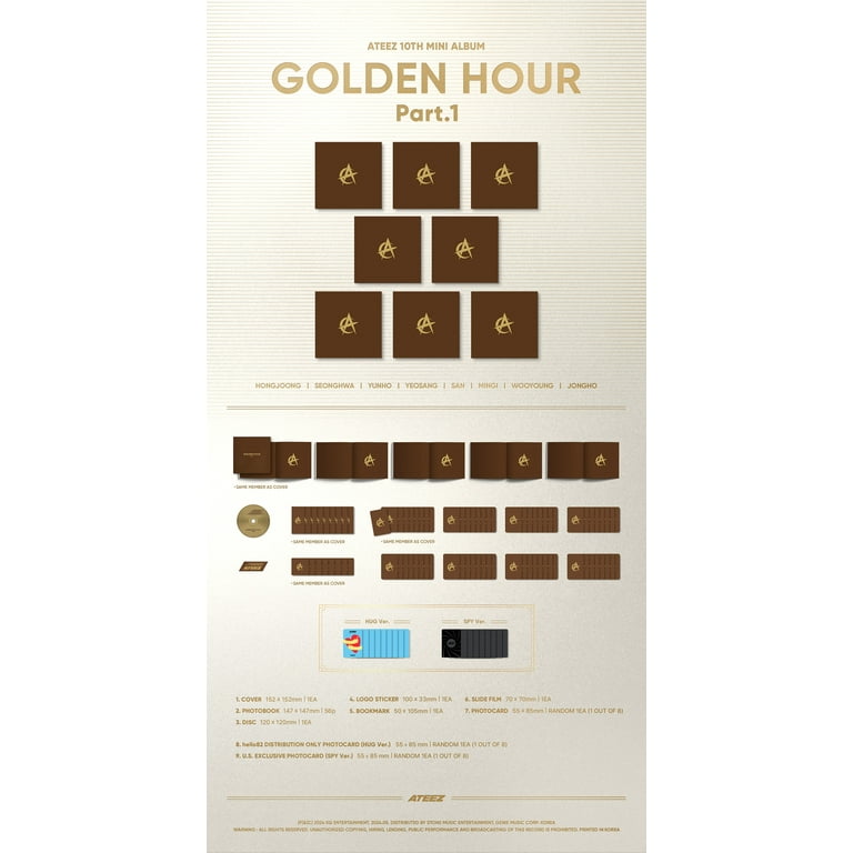 Ateez - GOLDEN HOUR : Part.1 (Digipak) - CD - Walmart.com
