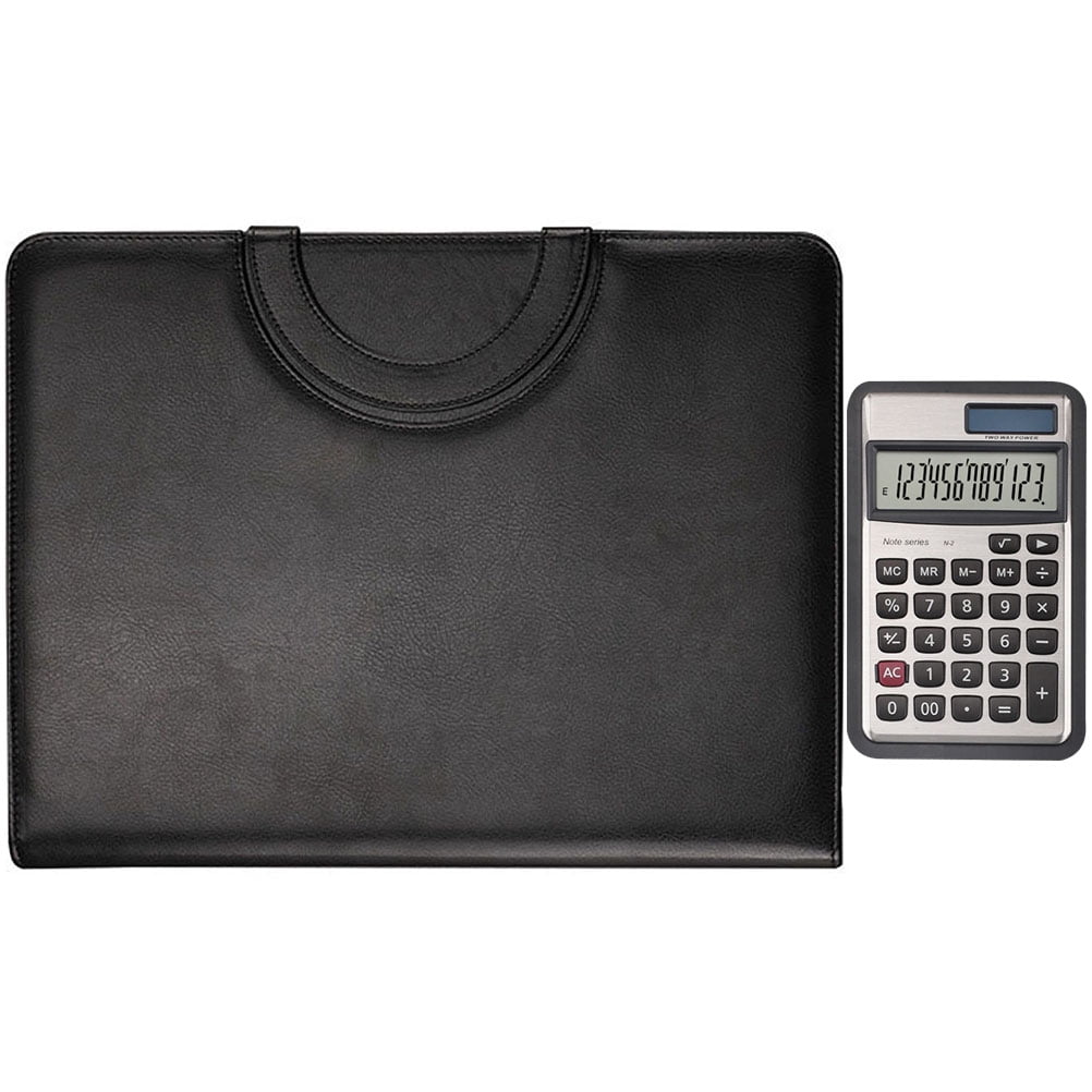 Portfolio Case Conference Folder Executive Business Padfolio with Zipper