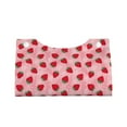 thumbnail image 4 of Lsque Strawberry Printed Long Tissue Box Cover Holder, Facial Paper Organizer Dispenser,Triangle with Bottom Belt, PVC Leather Decorative Organizer, 4 of 9
