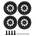 thumbnail image 2 of Replacement RC Tires, Black Strong Cushioning Anti Wear 4Pcs 1/16 Scale RC Car Tires  For Remote Control Car, 2 of 8