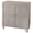Gray, variant on 2-Door Cabinet with Chevron Design - White