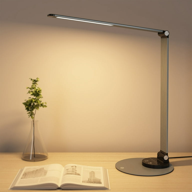 TaoTronics Dimmable LED Desk Lamp, Eye Caring Modes, 22 Gray Aluminum Alloy for Home Office - Walmart.com