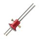 thumbnail image 1 of Calibre para marcar madera Guía de marcado Accesorio de doble cabezal Herramienta de medición manual Madera Rojo plateado, 1 of 8