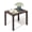 Brown, variant on Crestlive Products 2-Pack 15.7" x 15.7" Outdoor Side Table, All-Weather Aluminum Square Patio End Table, White