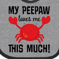 thumbnail image 4 of Inktastic My Peepaw Loves Me Boys or Girls Baby Bib, 4 of 4