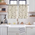thumbnail image 2 of Sparrow Kitchen Curtains Window Panels, Spring Birds on The Branches Retro Country Beige Insulated Window Treatment Curtain, Grommet Curtains for Bedroom/Living Room/Bathroom, 2 Piece 42"Wx45"L, 2 of 8