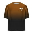 thumbnail image 4 of Aqestyerly Men'S Gradient Coconut Tree Print T-Shirt,Round Neck,Short Sleeve,Fashionable Design,Perfect for Sports Wear, 4 of 4