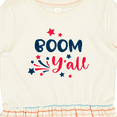 thumbnail image 4 of Inktastic 4th of July Boom Y'all with Red White and Blue Stars Girls Toddler Dress, 4 of 5